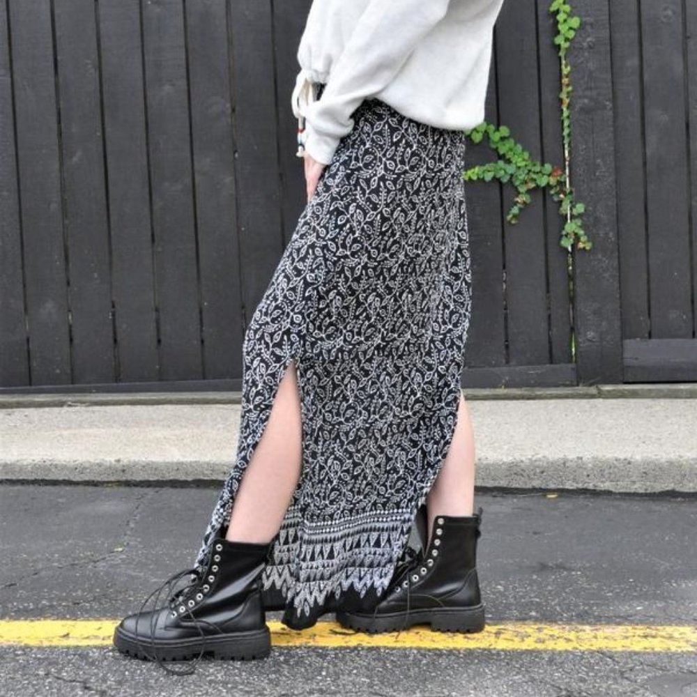 NWT rayon maxi skirt